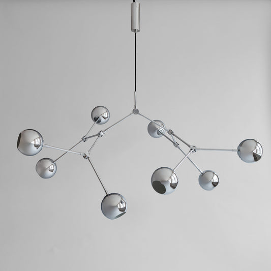 Drop Chandelier Globe - Chrome